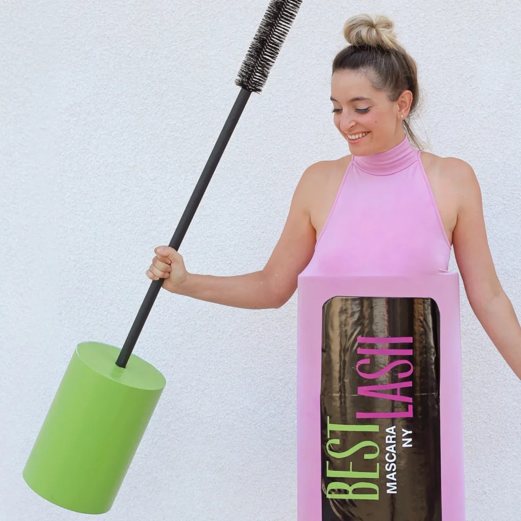 Kostium buteleczki tuszu do rzęs