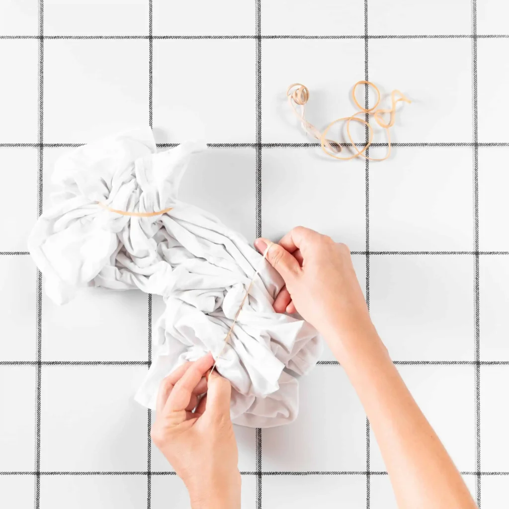 owijanie gumkami spodni