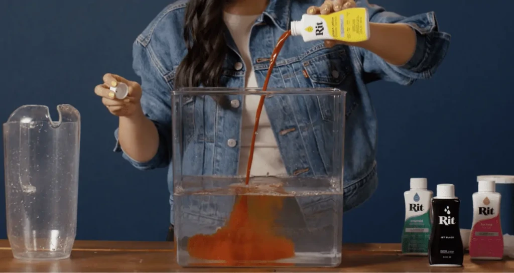 Przygotowywanie kąpieli barwiącej