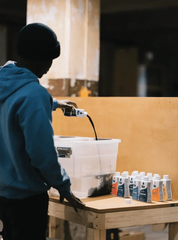 Przygotowanie kąpieli barwiącej