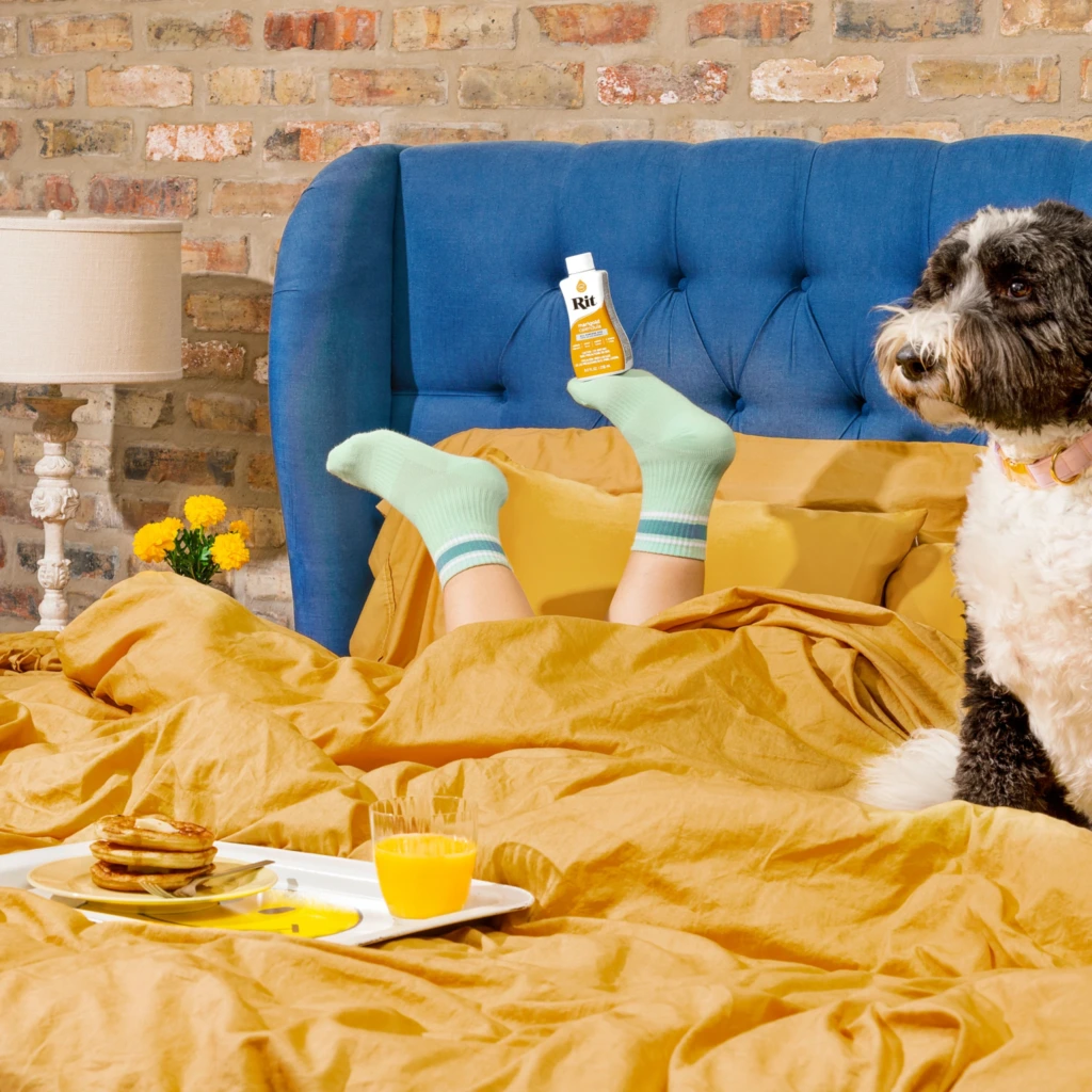 Barwiona pościel w kolorze Marigold