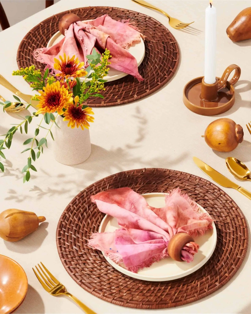 Serwetki barwione lodem oraz proszkiem RIT Powder Dye