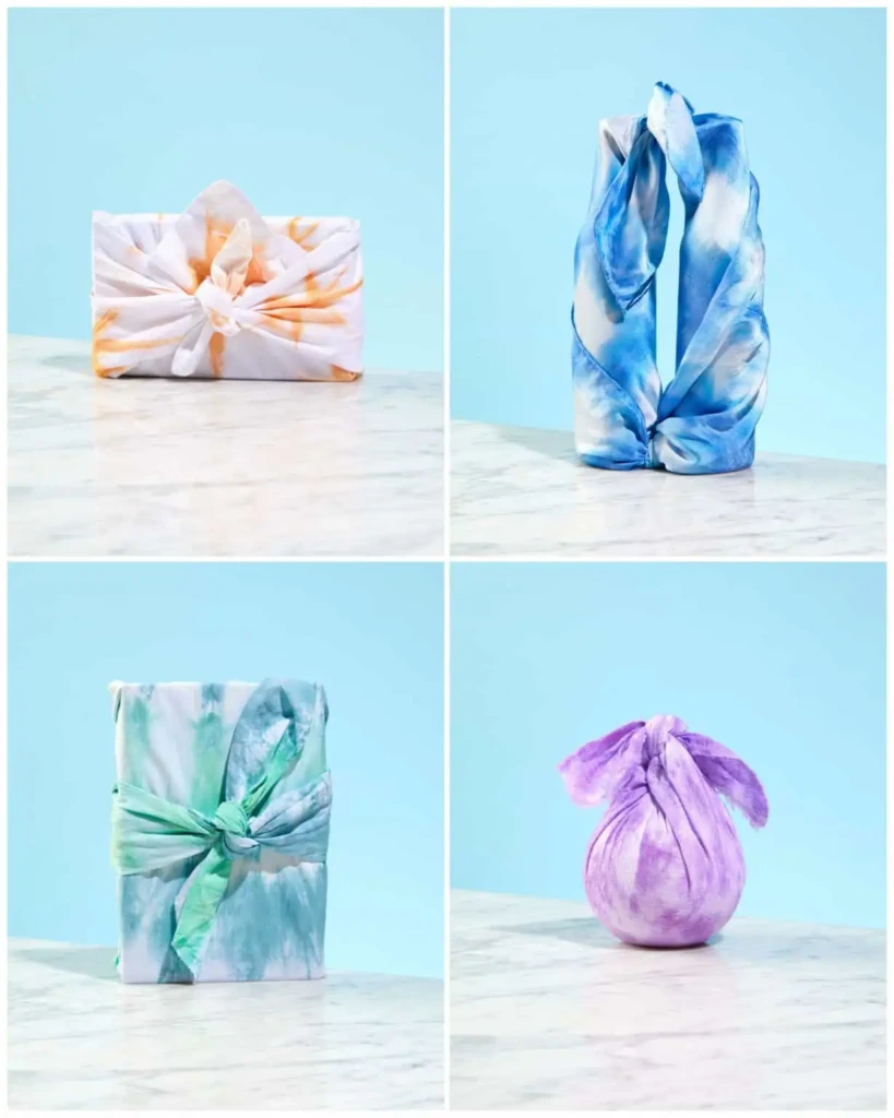 Opakowania w różnych kolorach